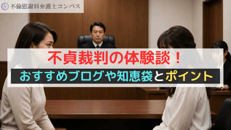 不貞裁判の体験談！おすすめブログや知恵袋とポイント【弁護士解説】