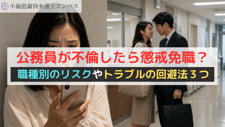 公務員が不倫したら懲戒免職？職種別のリスクやトラブルの回避法３つ