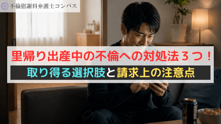 里帰り出産中の不倫への対処法３つ！取り得る選択肢と請求上の注意点