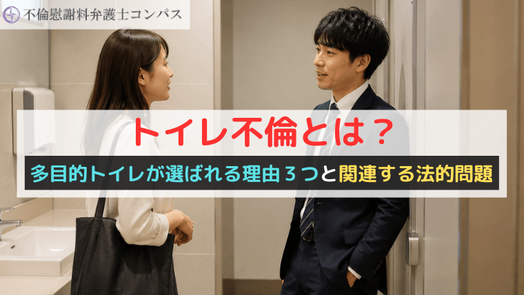 トイレ不倫とは？多目的トイレが選ばれる理由３つと関連する法的問題